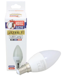 Horoz 6W Beyaz -  Led Buji Ampul E14Duylu 6400K 10 adet - 1